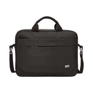 Case Logic Advantage Laptop Attache, Fits Devices Up to 15.6", Polyester, 16.1 x 2.8 x 13.8, Black View Product Image