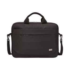 Case Logic Advantage Laptop Attache, Fits Devices Up to 14", Polyester, 14.6 x 2.8 x 13, Black View Product Image