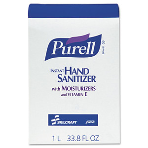 AbilityOne 8520015220828, PURELL Instant Dispenser Refill Liquid Hand Sanitizer, 1,000 mL, 8/Box (NSN5220828) View Product Image