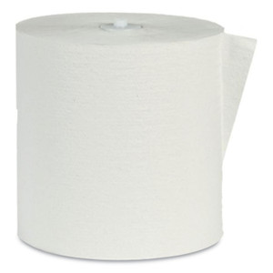 Eco Green Recycled Hardwound Paper Towels, 1-Ply, 7.87" x 900 ft, White, 6 Rolls/Carton View Product Image