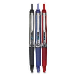 Pilot Precise V5RT Roller Ball Pen, Retractable, Extra-Fine 0.5 mm, Assorted Ink and Barrel Colors, 3/Pack (PIL26053) View Product Image
