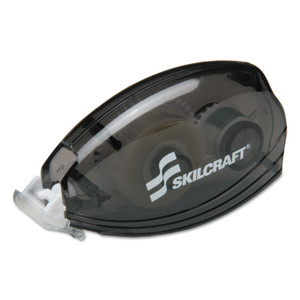 AbilityOne 7510015964255, SKILCRAFT Permanent-Adhesive Double-Sided Tape with Dispenser, 0.33" x 32.75 ft, Tinted Translucent Black View Product Image