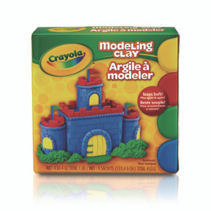 Crayola Modeling Clay Assortment, 4 oz of Each Color Blue/Green/Red/Yellow, 1 lb View Product Image