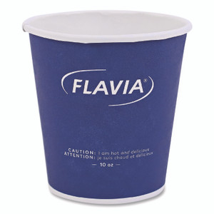 FLAVIA Hot Beverage Paper Cup 10 oz, FLAVIA Design, Blue, 100/Sleeve, 10 Sleeves/Carton View Product Image