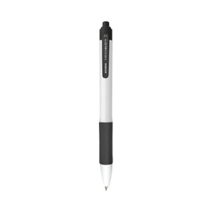Zebra Sarasa Dry X20+ Gel Pen, Retractable, Fine 0.7 mm, Black Ink, White/Black Barrel, Dozen View Product Image
