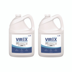 Diversey Virex All-Purpose Disinfectant Cleaner, Lemon Scent, 1 gal Container, 2/Carton View Product Image