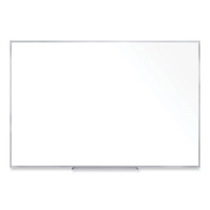 Ghent Non-Magnetic Whiteboard with Aluminum Frame, 60.63 x 36.44, White Surface, Satin Aluminum Frame, Ships in 7-10 Business Days (GHEM2354) View Product Image