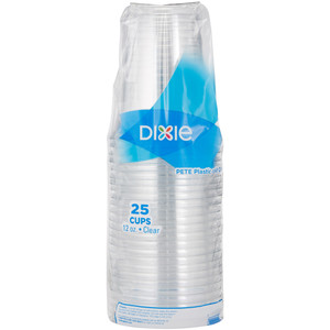 Dixie Clear Plastic Cold Cups (DXECPET12DXCT) View Product Image