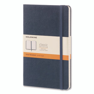 Moleskine Classic Collection Hard Cover Notebook, 1-Subject, Dotted Rule (4 sq/in), Sapphire Blue Cover, (240) 8.25 x 5 Sheets View Product Image
