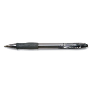 Glide Bold Ballpoint Pen, Retractable, Bold 1.6 Mm, Black Ink, Translucent Black Barrel, 4/pack (BICVLGBP41BLK) View Product Image