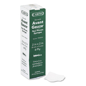 Medline Gauze Sponges, Non-Sterile, 4-Ply, 2 x 2, 200/Box View Product Image
