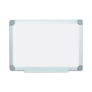 MasterVision Earth Silver Easy-Clean Dry Erase Board, Reversible, 24 x 18, White Surface, Silver Aluminum Frame (BVCMA0200790) View Product Image