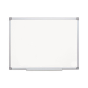 MasterVision Earth Gold Ultra Magnetic Dry Erase Boards, 36 x 48, White Surface, Silver Aluminum Frame (BVCMA0507790) View Product Image