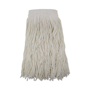 Boardwalk Mop Head, Premium Saddleback Head, Rayon Fiber, 24-Oz., White, 12/Carton (BWK324R) View Product Image