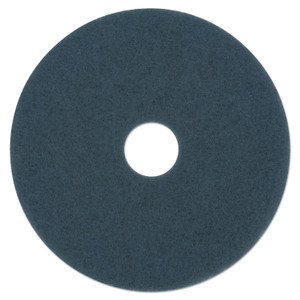 Boardwalk Scrubbing Floor Pads, 16" Diameter, Blue, 5/Carton (BWK4016BLU) View Product Image