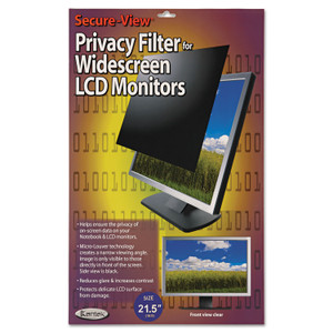 Kantek Secure View LCD Monitor Privacy Filter for 21.5" Widescreen Flat Panel Monitor, 16:9 Aspect Ratio (KTKSVL215W) View Product Image