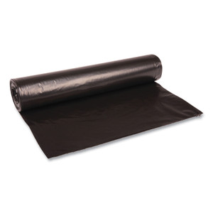 Boardwalk Recycled Low-Density Polyethylene Can Liners, 56 gal, 1.2 mil, 43" x 47", Black, 10 Bags/Roll, 10 Rolls/Carton (BWK518) View Product Image