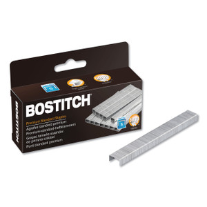 Bostitch Premium Standard Staples, 0.25" Leg, 0.5" Crown, Steel, 5,000/Box (ACI1901) View Product Image