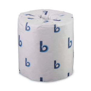 Boardwalk 2-Ply Toilet Tissue, Septic Safe, White, 156.25 ft Roll Length, 500 Sheets/Roll, 96 Rolls/Carton (BWK6150) View Product Image