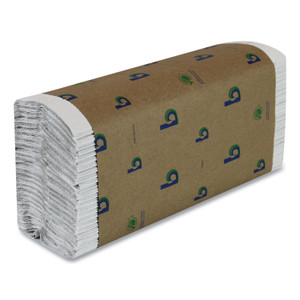 Boardwalk Green C-Fold Towels, 1-Ply, 10.13 x 12.75, Natural White, 150/Pack, 16 Packs/Carton (BWK51GREENB) View Product Image