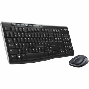 Logitech Wireless Combo MK270 - USB Wireless RF 2.40 GHz Keyboard - English - Black - USB Wireless RF Mouse - Optical Product Image 