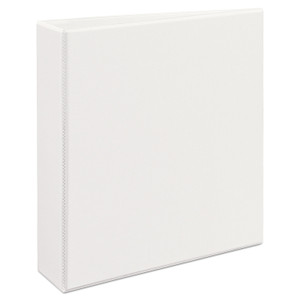 Avery Heavy-Duty View Binder with DuraHinge and One Touch EZD Rings, 3 Rings, 2" Capacity, 11 x 8.5, White (AVE79192) View Product Image