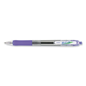 Zebra ECO Jimnie Clip Ballpoint Pen, Retractable, Medium 1 mm, Blue Ink, Translucent Blue Barrel, 12/Pack (ZEB22520) View Product Image