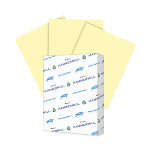 Hammermill Colors Print Paper, 20 lb Bond Weight, 8.5 x 11, Canary, 500/Ream (HAM103341) View Product Image