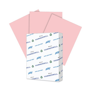 Hammermill Colors Print Paper, 20 lb Bond Weight, 8.5 x 11, Pink, 500/Ream (HAM103382) View Product Image