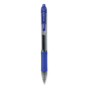 Zebra Sarasa Dry Gel X20 Gel Pen, Retractable, Medium 0.7 mm, Blue Ink, Translucent Blue Barrel, 12/Pack (ZEB46820) View Product Image
