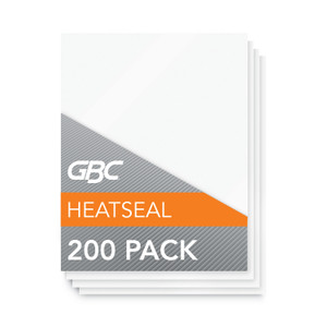 GBC Economy Thermal Laminating Pouches, 3 mil, 9" x 11.5", Gloss Clear, 200/Box (GBC3747143) View Product Image