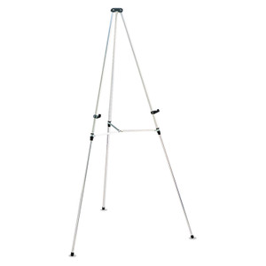 Quartet Lightweight Telescoping Tripod Easel, 38" to 66" High, Aluminum, Silver (QRT50E) View Product Image