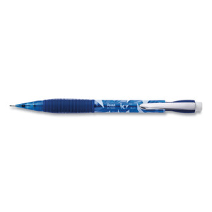 Pentel Icy Mechanical Pencil, 0.7 mm, HB (#2), Black Lead, Transparent Blue Barrel, Dozen View Product Image