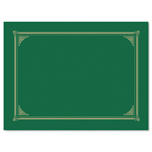 Geographics Certificate/Document Cover, 12.5 x 9.75, Green, 6/Pack (GEO47399) View Product Image