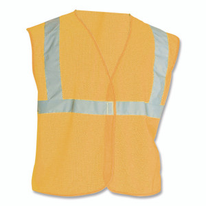 PIP ANSI Class 2 Hook and Loop Safety Vest, Large, Hi-Viz Orange View Product Image