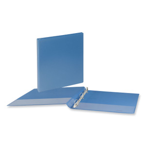 Universal Slant D-Ring View Binder, 3 Rings, 1.5" Capacity, 11 x 8.5, Light Blue (UNV20723) View Product Image