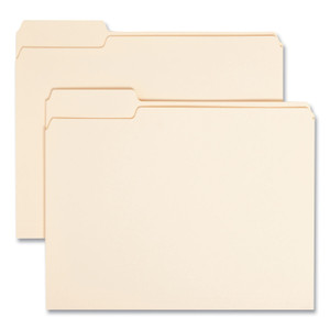 Smead Manila File Folders, 1/3-Cut Tabs: Left Position, Letter Size, 0.75" Expansion, Manila, 100/Box (SMD10331) View Product Image