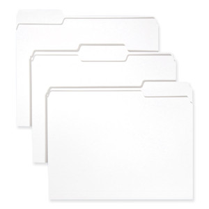 Smead Colored File Folders, 1/3-Cut Tabs: Assorted, Letter Size, 0.75" Expansion, White, 100/Box (SMD12843) View Product Image