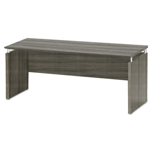 Safco Medina Series Laminate Credenza, 72w x 20d x 29.5h, Gray Steel (MLNMNCNZ72LGS) View Product Image