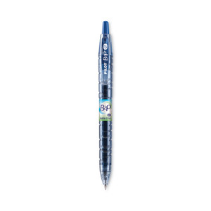 Pilot B2P Bottle-2-Pen Recycled Gel Pen, Retractable, Fine 0.7 mm, Blue Ink, Translucent Blue Barrel (PIL31601) View Product Image