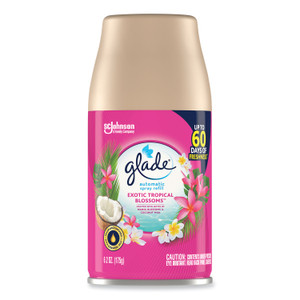 Glade Automatic Air Freshener, Exotic Tropical Blossoms, 6.2 oz, 4/Carton View Product Image