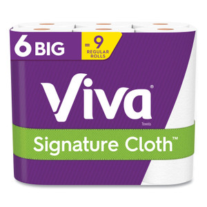 Viva Signature Cloth Choose-A-Sheet Kitchen Roll Paper Towels, 1-Ply, 11 x 5.9, White, 70 Sheets/Roll, 6 Roll/Pack, 4 Packs/Carton (KCC54869) View Product Image