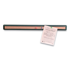 Officemate Verticalmate Plastic Cork Bar, 19 x 0.88 x 1.5, Fabric Panel Mount, Gray (OIC29212) View Product Image