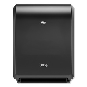 Tork Electronic Hand Towel Roll Dispenser, 8" Roll, 12.32 x 9.32 x 15.95, Black (TRK771828) View Product Image