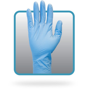 Safety Zone 12" Powder Free Blue Nitrile Gloves (SZNGNEP2X5T8) View Product Image