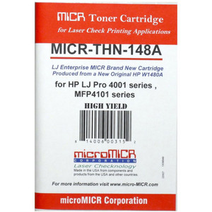 microMICR MICR Standard Yield Laser Toner Cartridge - Alternative for HP 148A, 148X (W1480A) - Black - 1 Each View Product Image