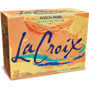 LaCroix Peach-Pear Flavored Sparkling Water (LCX40102) View Product Image