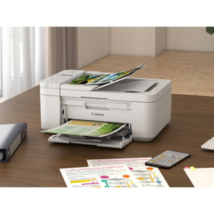 Canon PIXMA TR4720 Wireless Inkjet Multifunction Printer - Color - White (CNMTR4720WH) View Product Image