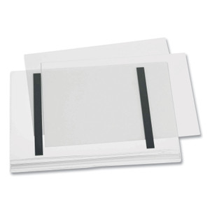 Durable Magnetic Water-Resistant Sign Holder, 8.5 x 11, Clear Frame, 5/Pack View Product Image