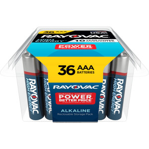 Rayovac High Energy Alkaline AAA Batteries (RAY82436PP) Product Image
